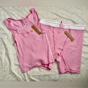 Skims Bubble Gum Pink Set